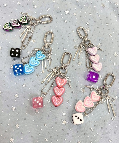 WEGO/ハートダイスセットキーホルダー（キーホルダー）｜WEGO