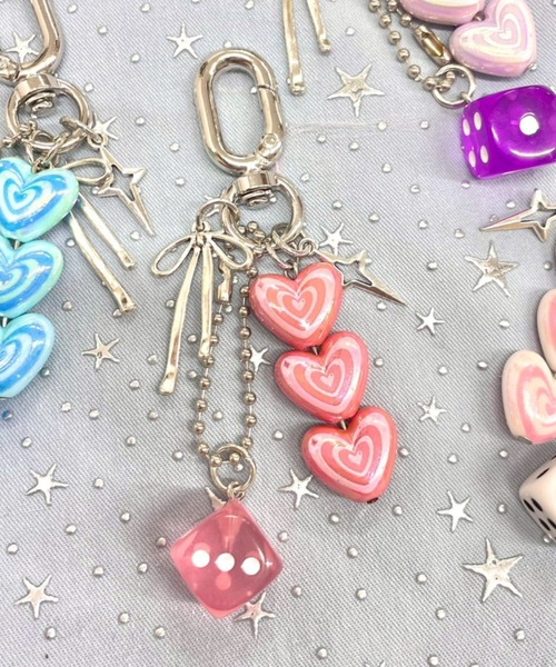 WEGO/ハートダイスセットキーホルダー（キーホルダー）｜WEGO
