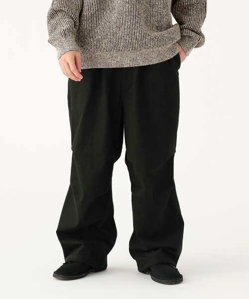 B:MING by BEAMS(ビーミングバイビームス)の「裏起毛 オーバー パンツ<暖パン>(その他パンツ・メンズ・オリーブ/ブラック・X-LARGE/LARGE/MEDIUM/SMALL)」の1枚目の写真