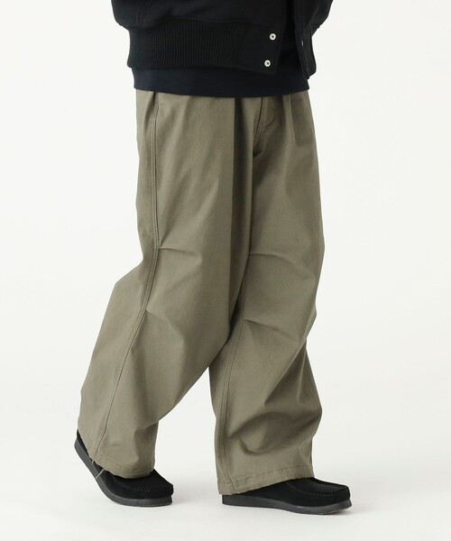 B:MING by BEAMS(ビーミングバイビームス)の「裏起毛 オーバー パンツ<暖パン>(その他パンツ・メンズ・オリーブ/ブラック・X-LARGE/LARGE/MEDIUM/SMALL)」の6枚目の写真