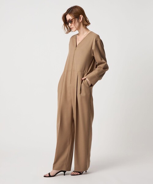 新品未使用 vneck wide combinaison オールインワン Check Wide Combinaison（つなぎ/オールインワン）｜TODAYFUL