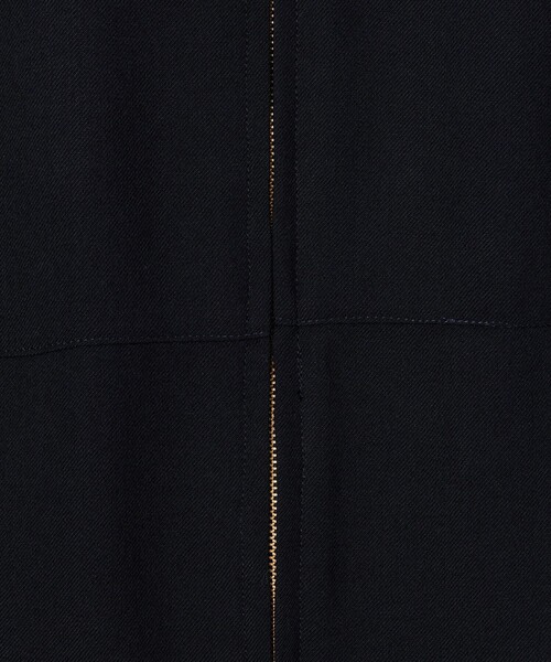 conte＞フロントジップ Vネック オールインワン（つなぎ