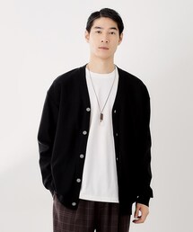 THE SHOP TK  | 【季節の変わり目に活躍】ニットカーディガン 選べる2デザイン(柄&無地)/洗濯機OK(カーディガン/ボレロ)