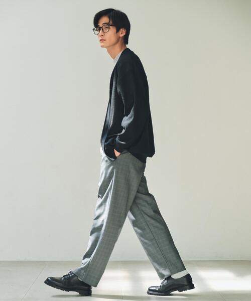 THE SHOP TK (ザ ショップ ティーケー )の「【季節の変わり目に活躍】ニットカーディガン 選べる2デザイン(柄&無地)/洗濯機OK(カーディガン/ボレロ・メンズ・ボルドー/ワイン系2/ブラック/ブラック系5・02/03/04)」の9枚目の写真