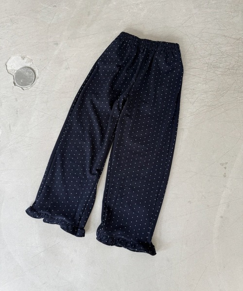 SANSeLF（サンセルフ）の「【SANSeLF】裾フリルドットリラックスワイドパンツ saw25a045（その他パンツ・レディース・ブラック/ネイビー・FREE）」の12枚目の写真