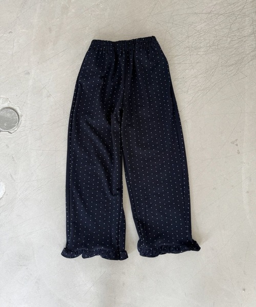 SANSeLF（サンセルフ）の「【SANSeLF】裾フリルドットリラックスワイドパンツ saw25a045（その他パンツ・レディース・ブラック/ネイビー・FREE）」の13枚目の写真