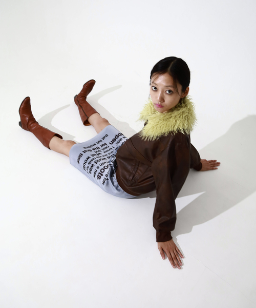 Oriens JOURNAL STANDARD（オリエンス ジャーナルスタンダード）の「2way ファージャケット（その他アウター・レディース・ブラック/ブラウン系その他/パープル・FREE）」の8枚目の写真