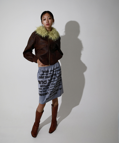 Oriens JOURNAL STANDARD（オリエンス ジャーナルスタンダード）の「2way ファージャケット（その他アウター・レディース・ブラック/ブラウン系その他/パープル・FREE）」の19枚目の写真