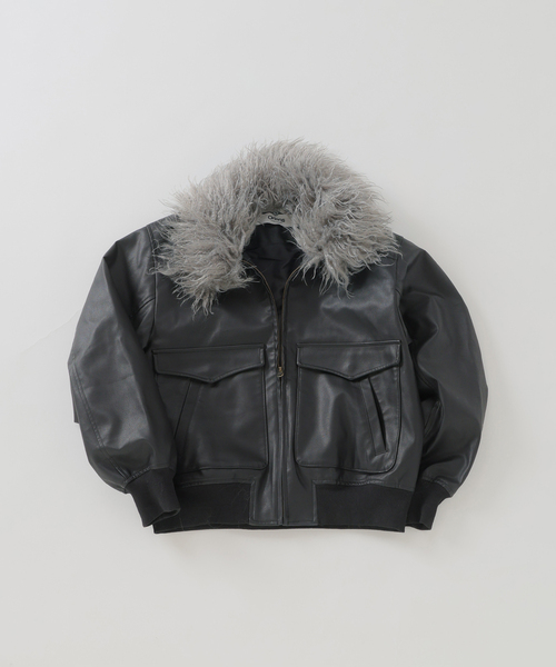 Oriens JOURNAL STANDARD（オリエンス ジャーナルスタンダード）の「2way ファージャケット（その他アウター・レディース・ブラック/ブラウン系その他/パープル・FREE）」の12枚目の写真