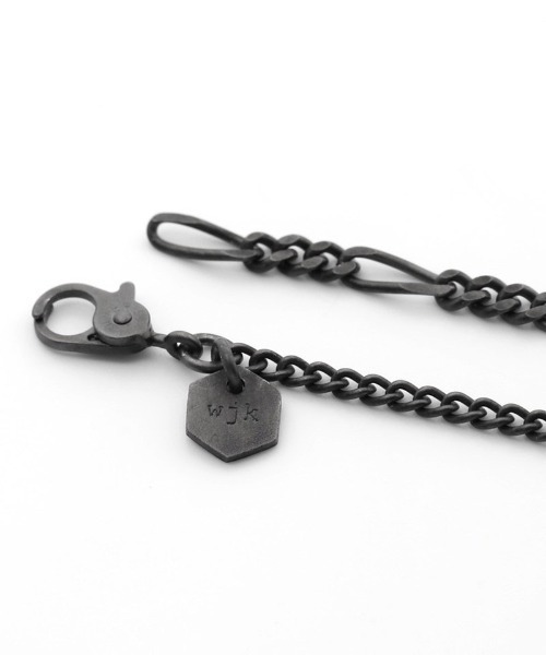 wjk（ダヴルジェイケイ）の「ab1798- IVXLCDM ×wjk  slim chain bracelet チェーンブレスレット(908 iv02h)（ブレスレット・メンズ・ブラック・FREE）」の12枚目の写真