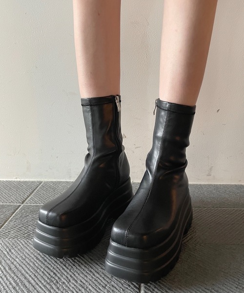 トリプルソールショートブーツ（ブーツ）｜one way（ワンウェイ）の