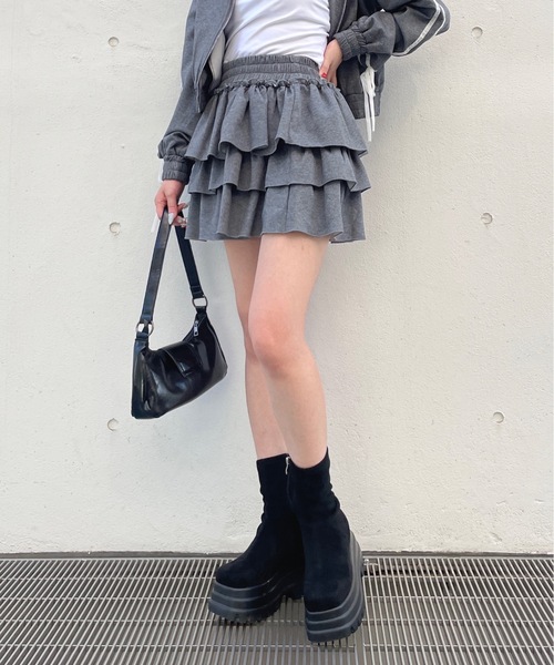 one way（ワンウェイ）の「トリプルソールショートブーツ（ブーツ・レディース・ブラック/ブラック系その他・MEDIUM/LARGE/SMALL）」の6枚目の写真