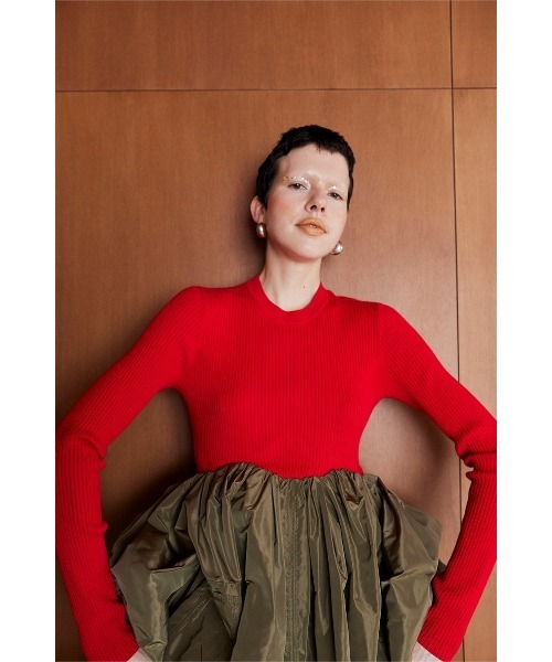 OMMO BOA DOCKING MA-1 SLEEVE TOP レッド セール】MA-1 DOCKING OP（ワンピース）｜OMMO（オーエムエムオー）の