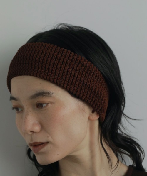 anuke(アンヌーク)の「anuke Bright Hair Turban(キャップ・レディース・ダークブラウン/ライトブルー・FREE)」の2枚目の写真