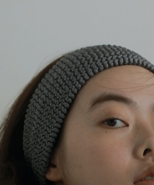 anuke(アンヌーク)の「anuke Bright Hair Turban(キャップ・レディース・ダークブラウン/ライトブルー・FREE)」の4枚目の写真
