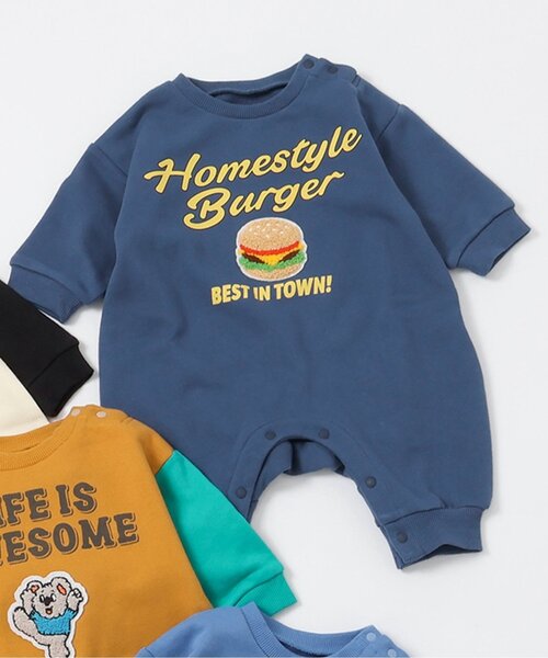 セール】【リンク】サガラワッペンカバーオール（ロンパース）｜BREEZE