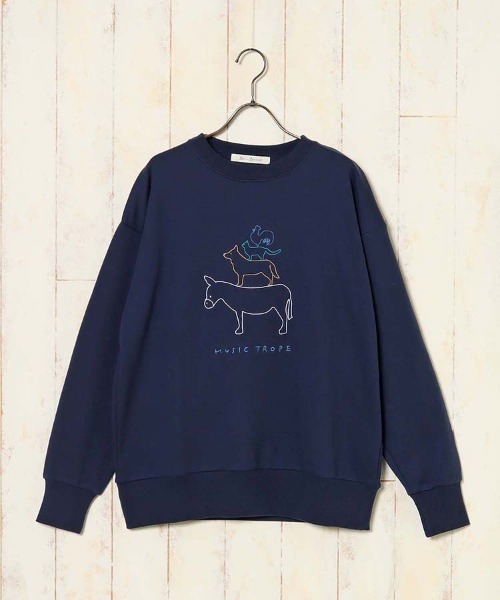 Bleu Bleuet（ブルーブルーエ）の「ブレーメン刺繍スウェット