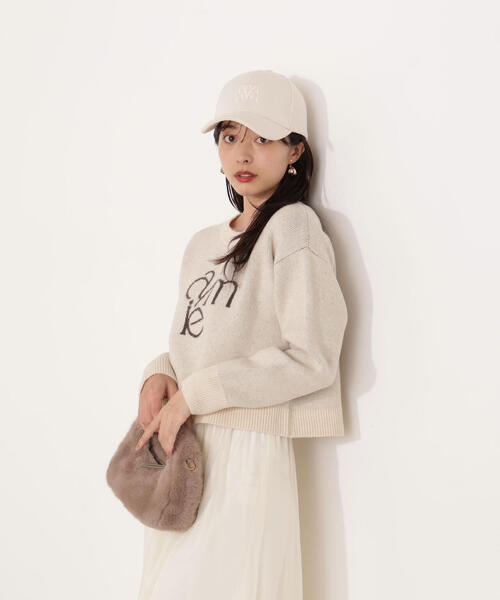 PROPORTION BODY DRESSING(プロポーションボディドレッシング)の「ロゴニット / 1215270107(ニット/セーター・レディース・オフホワイト/グレー系その他/ピンク・FREE)」の12枚目の写真