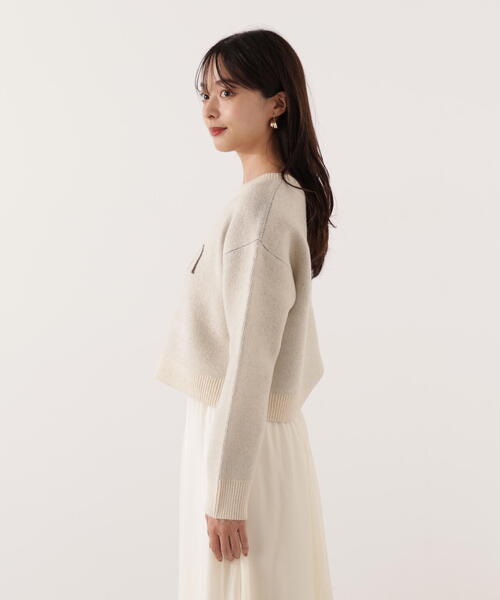 PROPORTION BODY DRESSING(プロポーションボディドレッシング)の「ロゴニット / 1215270107(ニット/セーター・レディース・オフホワイト/グレー系その他/ピンク・FREE)」の15枚目の写真