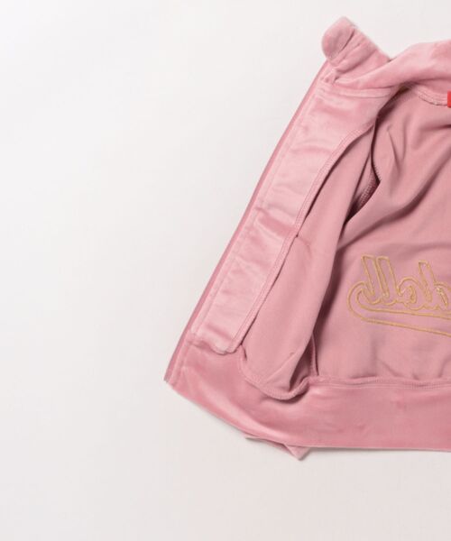 BABYDOLL(ベビードール)の「親子お揃い パイピングベロアジャケット 1057K(ボトムス別売)(ジャージ・キッズ・ブラウン/チェリーピンク/オフホワイト/ブラック・100cm/140cm/150cm/90cm/110cm/120cm/130cm/80cm)」の6枚目の写真