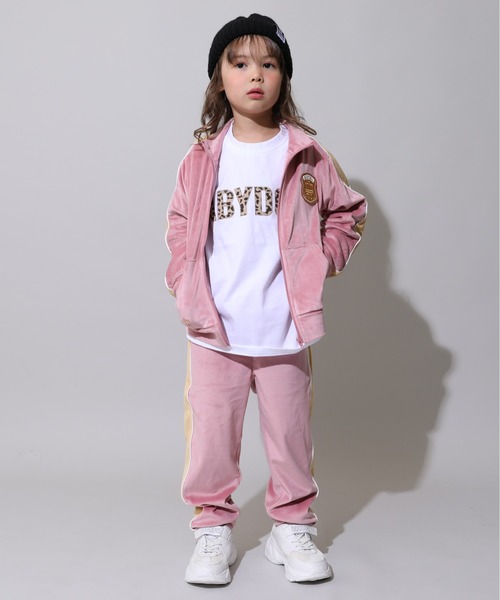 BABYDOLL(ベビードール)の「親子お揃い パイピングベロアジャケット 1057K(ボトムス別売)(ジャージ・キッズ・ブラウン/チェリーピンク/オフホワイト/ブラック・100cm/140cm/150cm/90cm/110cm/120cm/130cm/80cm)」の15枚目の写真