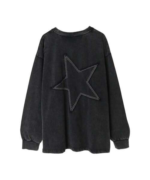 CONVERSE TOKYO（コンバーストウキョウ）の「CHEMICAL WASHED STAR★ PATCH TEE（Tシャツ/カットソー・レディース・スミクロ/パープル/ピンク・MEDIUM/SMALL）」の9枚目の写真