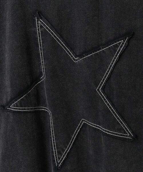CONVERSE TOKYO（コンバーストウキョウ）の「CHEMICAL WASHED STAR★ PATCH TEE（Tシャツ/カットソー・レディース・スミクロ/パープル/ピンク・MEDIUM/SMALL）」の13枚目の写真