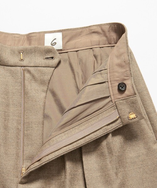 6(ROKU)＞ウール タック パンツ 25FW（その他パンツ）｜6（ロク）の