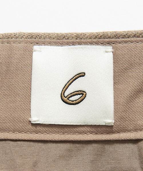 6（ロク）の「＜6(ROKU)＞ウール タック パンツ 25FW（その他パンツ・レディース・ベージュ/ブラック・36/32/38/34）」の21枚目の写真