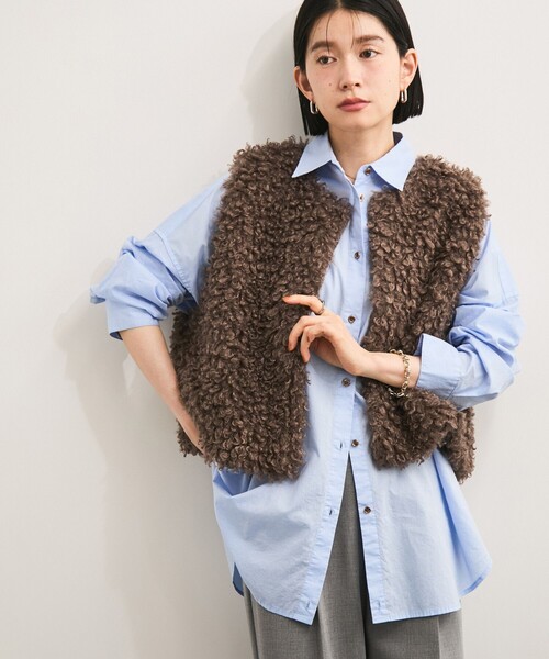 プードルボアベスト（ベスト）｜LE CERCLE par rope'（ルセルク