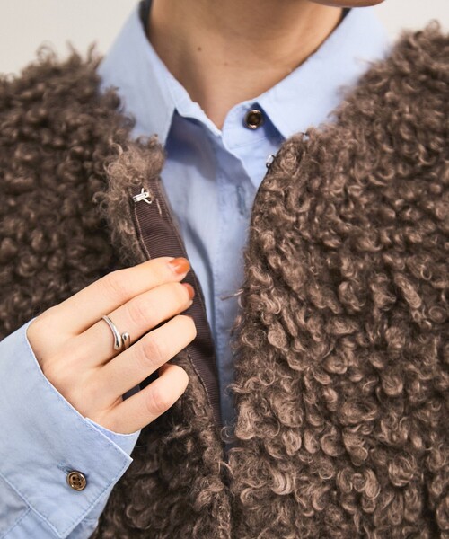 プードルボアベスト（ベスト）｜LE CERCLE par rope'（ルセルクルパー