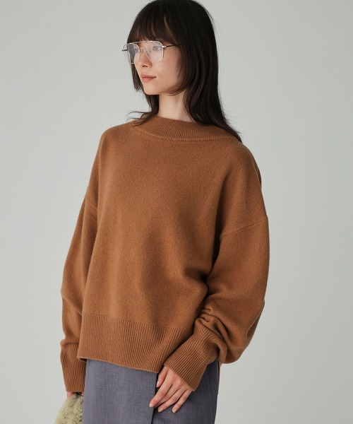ウールカシミアボトルネックプルオーバー（ニット/セーター