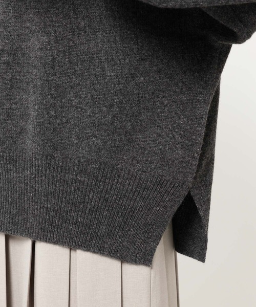 ウールカシミアボトルネックプルオーバー（ニット/セーター