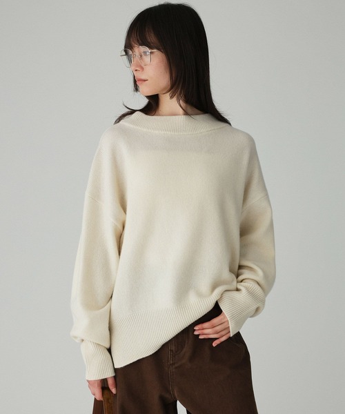 ウールカシミアボトルネックプルオーバー（ニット/セーター