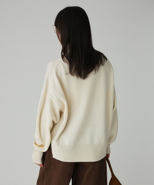 ウールカシミアボトルネックプルオーバー（ニット/セーター