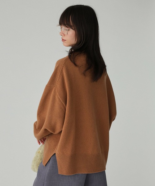 ウールカシミアボトルネックプルオーバー（ニット/セーター