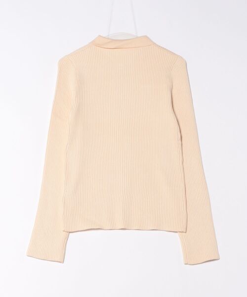 GYDA（ジェイダ）の「ZOZO限定！！リブPOLOニットトップス（ニット/セーター・レディース・アイボリー/レッド/グレー/ブラック・FREE）」の5枚目の写真