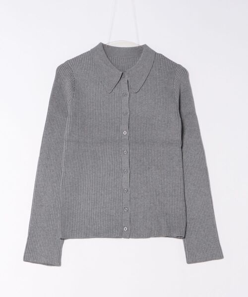 GYDA（ジェイダ）の「ZOZO限定！！リブPOLOニットトップス（ニット/セーター・レディース・アイボリー/レッド/グレー/ブラック・FREE）」の19枚目の写真