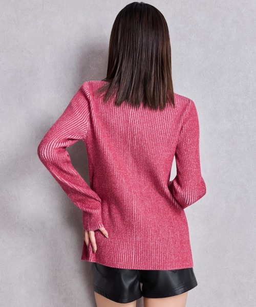 GYDA（ジェイダ）の「ZOZO限定！！リブPOLOニットトップス（ニット/セーター・レディース・アイボリー/レッド/グレー/ブラック・FREE）」の16枚目の写真