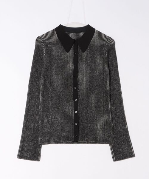 GYDA（ジェイダ）の「ZOZO限定！！リブPOLOニットトップス（ニット/セーター・レディース・アイボリー/レッド/グレー/ブラック・FREE）」の21枚目の写真