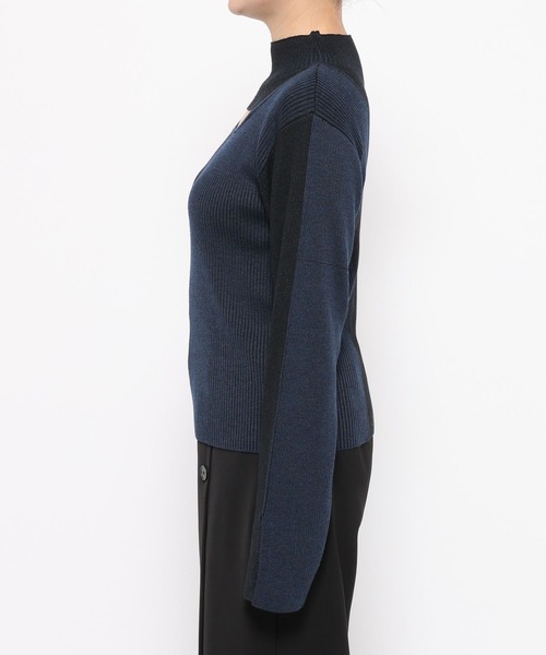 HARE（ハレ）の「フロントアキマルチカラータイトニット(HARE)（ニット/セーター・レディース・ブラック/レッド/イエロー・FREE）」の19枚目の写真