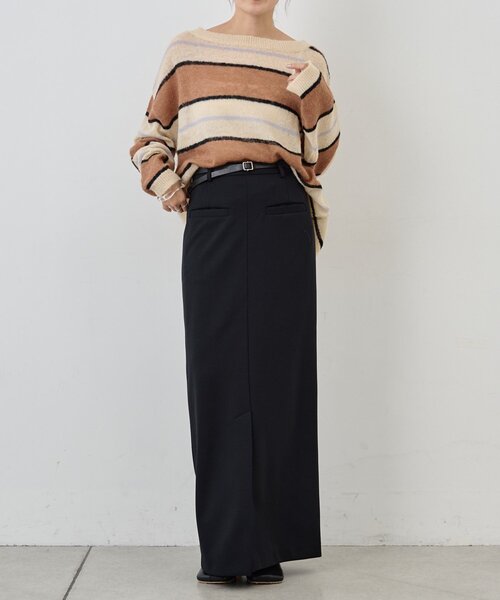 SHENERY（シーナリー）の「シアーボーダーニット（ニット/セーター・レディース・グレー/ブラウン・FREE）」の19枚目の写真