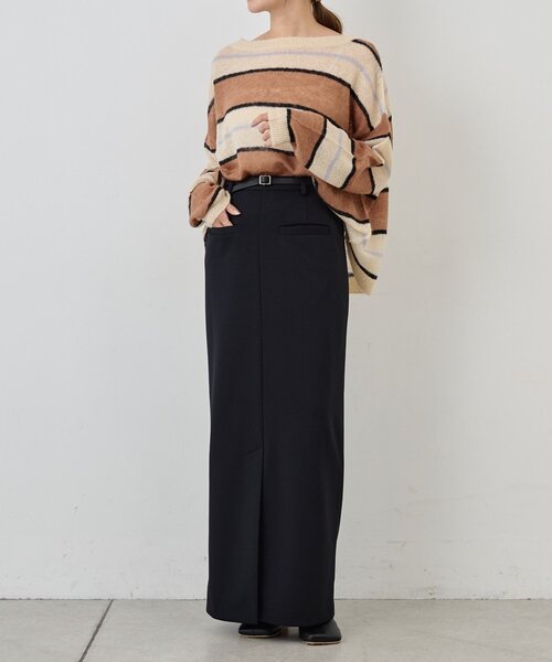 SHENERY（シーナリー）の「シアーボーダーニット（ニット/セーター・レディース・グレー/ブラウン・FREE）」の21枚目の写真