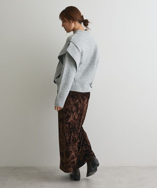 CRAFT STANDARD BOUTIQUE（クラフトスタンダードブティック）の「ハンドステッチデザインニットプルオーバー ＜ホームケア可能＞（ニット/セーター・レディース・サックスブルー/アイボリー/チャコールグレー/杢グレー/グリーン・FREE）」の16枚目の写真