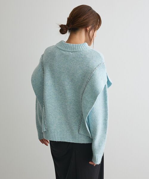 CRAFT STANDARD BOUTIQUE（クラフトスタンダードブティック）の「ハンドステッチデザインニットプルオーバー ＜ホームケア可能＞（ニット/セーター・レディース・サックスブルー/アイボリー/チャコールグレー/杢グレー/グリーン・FREE）」の20枚目の写真