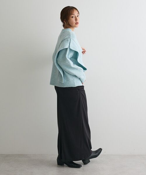 CRAFT STANDARD BOUTIQUE（クラフトスタンダードブティック）の「ハンドステッチデザインニットプルオーバー ＜ホームケア可能＞（ニット/セーター・レディース・サックスブルー/アイボリー/チャコールグレー/杢グレー/グリーン・FREE）」の22枚目の写真