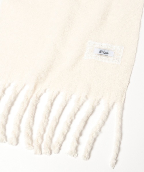 Heather（ヘザー）の「ボリュームフリンジマフラー　 590684（マフラー・レディース・レッド/アイボリー/チャコールグレー/ベージュ・ONE SIZE）」の22枚目の写真