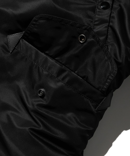 Valley Apparel(バレーアパレル)の「N-3B フライトナイロンジャケット/フライトジャケット(ミリタリージャケット・メンズ・ブラック/グレー系その他・MEDIUM/LARGE/X-LARGE/SMALL)」の10枚目の写真