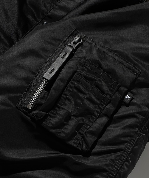 Valley Apparel(バレーアパレル)の「N-3B フライトナイロンジャケット/フライトジャケット(ミリタリージャケット・メンズ・ブラック/グレー系その他・MEDIUM/LARGE/X-LARGE/SMALL)」の11枚目の写真