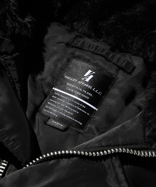 Valley Apparel(バレーアパレル)の「N-3B フライトナイロンジャケット/フライトジャケット(ミリタリージャケット・メンズ・ブラック/グレー系その他・MEDIUM/LARGE/X-LARGE/SMALL)」の12枚目の写真